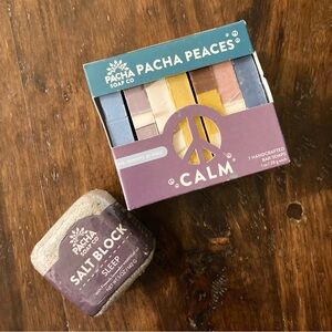 NWT Pacha Soap Co. Calm Soap Set and Bath Salt